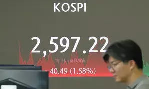 South Korean stocks up 1.41 per cent as US recession fears ease