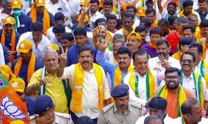 K’taka BJP’s 8-day padayatra demanding CMs resignation to conclude with public rally in Mysuru