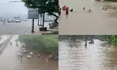 Heavy rain causes waterlogging in Gurugram, traffic disrupted