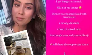 What Mira Kapoor has on her menu for evening - something super light