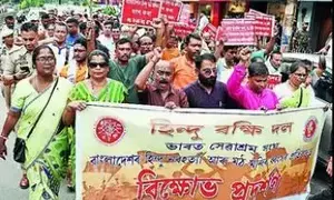 Protest rally in Assam against minority atrocities in Bangladesh