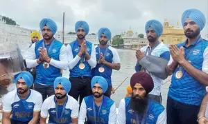 Punjabs hockey players return to Amritsar after winning Olympic bronze