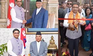 Foreign Secretary meets Nepal PM, Prez, discusses strengthening of bilateral ties