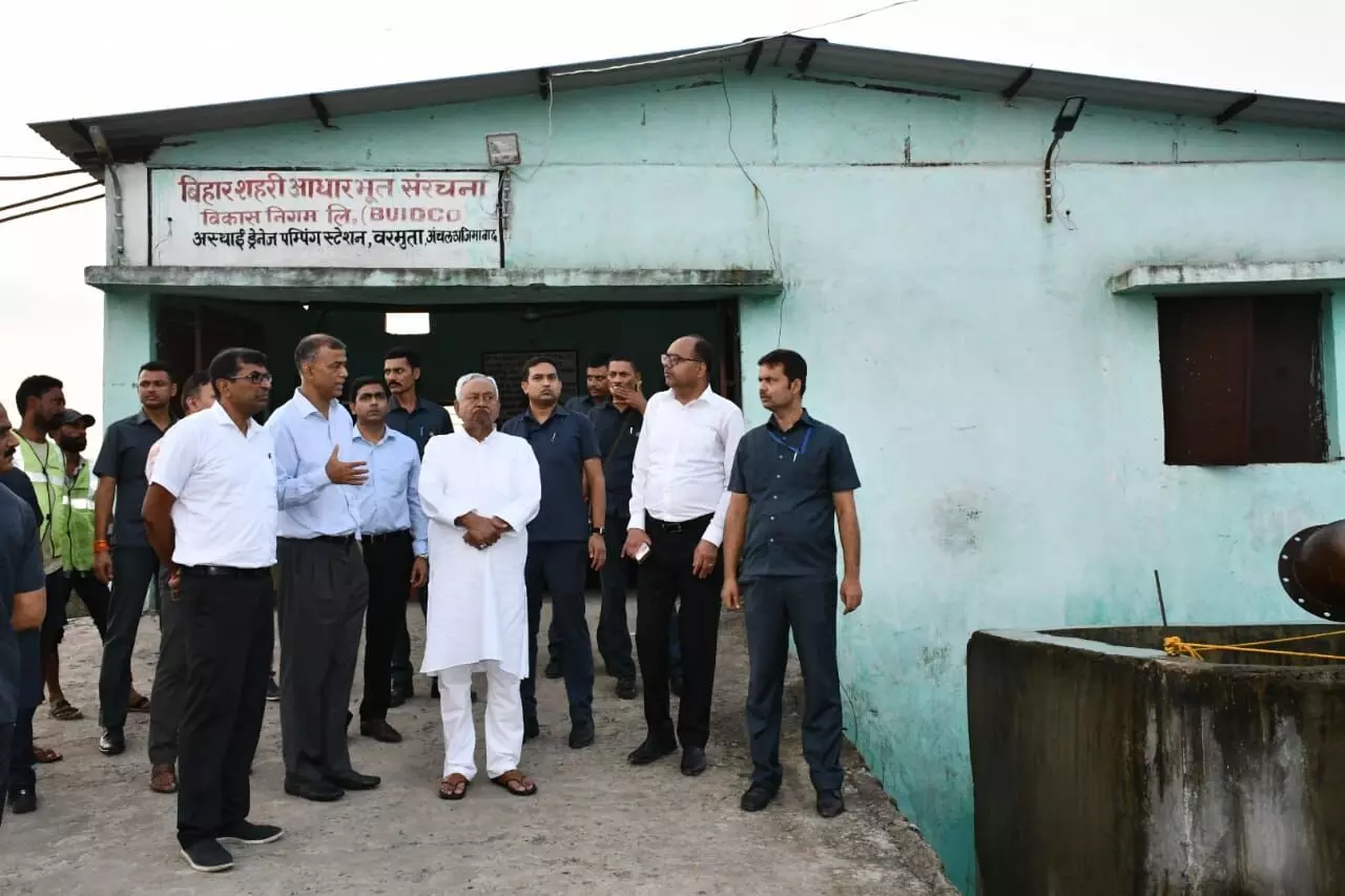 CM Nitish Kumar Inspects Flood Preparedness in Patna, Issues Directions_ CM Nitish Kumar Inspects Flood Preparedness in Patna, Issues Directions_