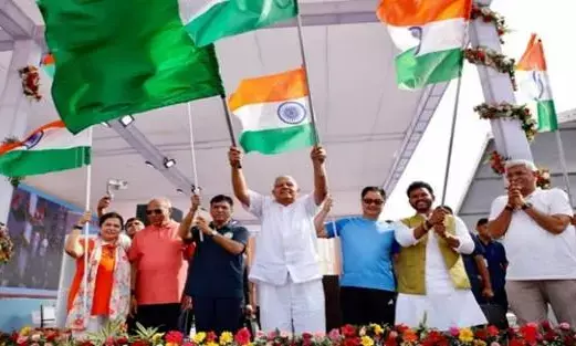 Har Ghar Tiranga Bike Rally Ignites Patriotic Fervor in Delhi: Vice President Dhankhar Heralds Indias Unstoppable Rise
