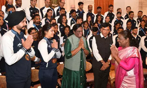 President Droupadi Murmu Honors Indian Olympic Contingent at Rashtrapati Bhavan