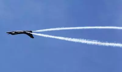 Two French Rafale fighter jets collide mid-air