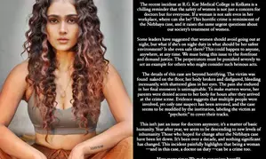 Badrinath Ki Dulhania fame Aakanksha Singh recites emotional poem  for Kolkata rape-murder victim