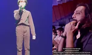 Riteish Deshmukh cheers for nephew Avan as performs a song on stage