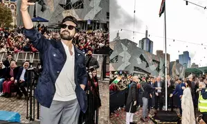 Ram Charan hoists Indian tricolour at Melbourne during IFFM 2024