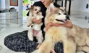 Khushi Kapoor shares adorable pics with her pets