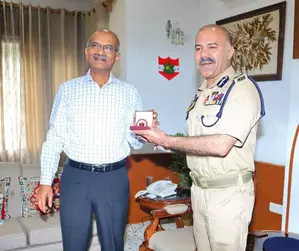 Northern Army Commander meets J&K DGP designate