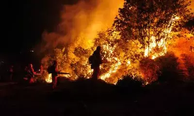 Firefighters battle wildfires in Croatia