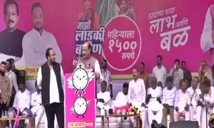 Eyebrows raised as Maha Congress MLA spotted at NCP’s Jansanman Yatra