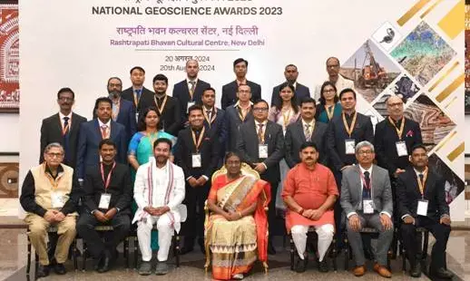 President Droupadi Murmu Confers National Geoscience Awards 2023: Celebrating Excellence in Mineral Exploration and Geosciences