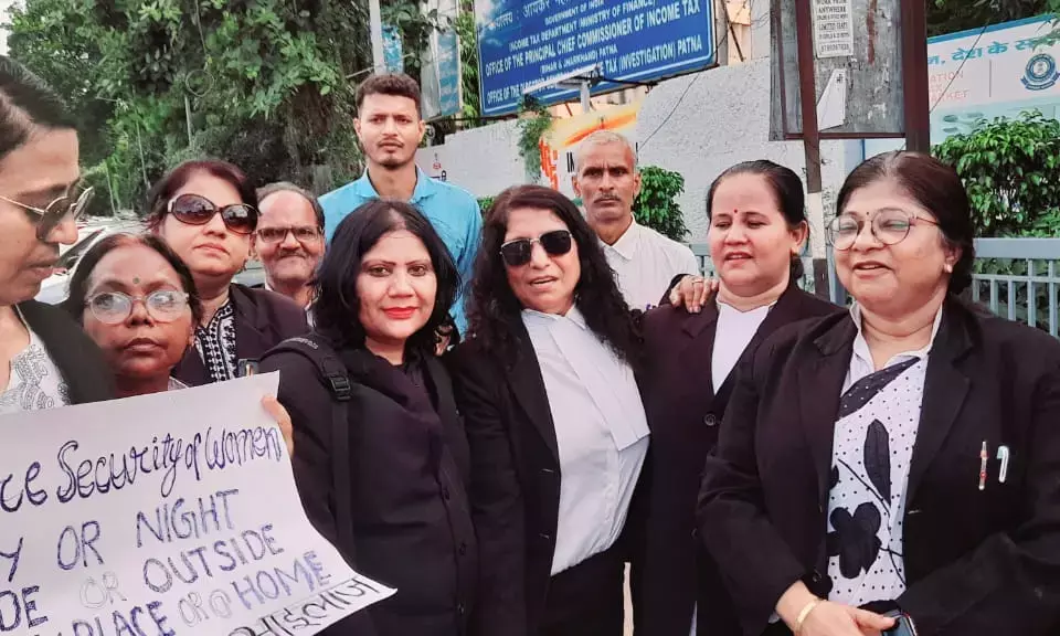 Women Advocates Protest in Patna Against Rising Brutalities, Demand Justice