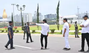 Telangana CM begins work on installing Telangana Talli statue at Secretariat