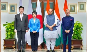 Eye on China, India and Japan urge respect for territorial integrity  and peaceful settlement of disputes