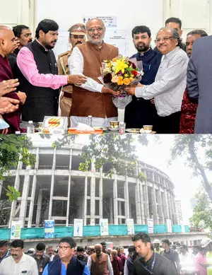 Maharashtra Governor reviews progress of Ambedkar Memorial in Mumbai