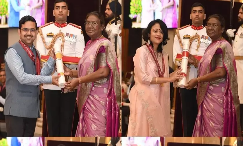 President Murmu Presents Inaugural Rashtriya Vigyan Puraskar Awards to 33 Distinguished Scientists