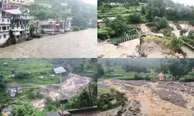 Cloudbursts cause extensive damage in Uttarakhands Tharali, Chamoli district