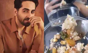 Ayushmaan Khurana gorges on ‘thermocol’