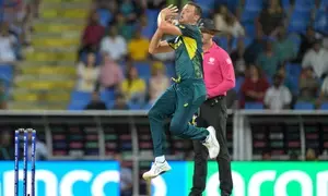 Hazlewood ruled out of Scotland T20Is with calf strain, Meredith named replacement