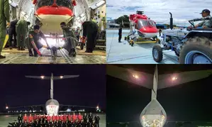 Indian Air Forces Sarang team leaves for Egypt International Airshow