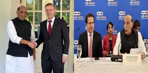 Rajnath Singh invites US defence companies to Make in India, Make for World initiative Rajnath Singh invites US defence companies to Make in India, Make for World initiative