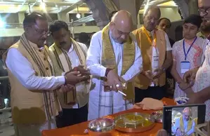 Amit Shah offers prayers at temples of Chhattisgarh for countrys prosperity Amit Shah offers prayers at temples of Chhattisgarh for countrys prosperity