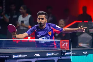 UTT 2024: Sathiyan stuns World No.20 Aruna but U Mumba overcome Dabang Delhi 9-6