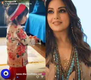 Bipasha Basu’s daughter Devi gets a ‘Sadhana haircut’ Bipasha Basu’s daughter Devi gets a ‘Sadhana haircut’
