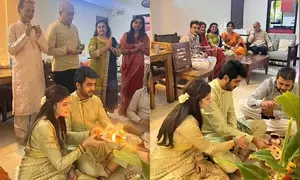 Shrenu Parikh, Akshay Mhatre’s new ‘aashiana’ journey starts with ‘puja’