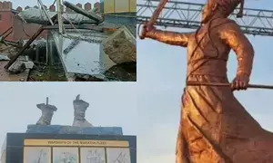 Royal kin claims erected ‘hastily’ as Chhatrapati statue crash sparks monumental row in Maha
