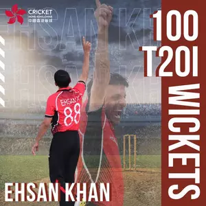 Spinner Ehsan Khan, who once dismissed Dhoni, Babar Azam, makes history for Hong Kong