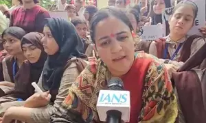 Protest in Lucknow over Kolkata medic’s murder; Aparna Yadav wants TMC govt dismissed