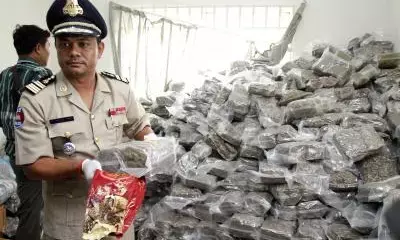 Cambodia arrests six for drug trafficking, seizing 389 kg drugs