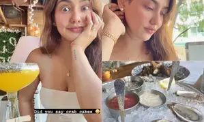 Neha Sharma eats her way into happiness