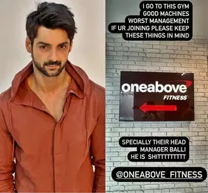 Karan Wahi lashes out at his gyms head manager Karan Wahi lashes out at his gyms head manager