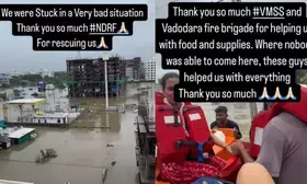 Cricketer Radha Yadav rescued by NDRF during Gujarat floods