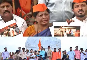 Shivaji statue crash: MVA protests continue to pressurise Maha govt Shivaji statue crash: MVA protests continue to pressurise Maha govt