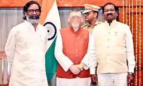 JMM MLA Ramdas Soren takes oath as minister in Jharkhand cabinet