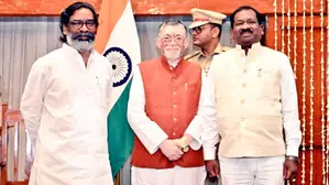 JMM MLA Ramdas Soren takes oath as minister in Jharkhand cabinet JMM MLA Ramdas Soren takes oath as minister in Jharkhand cabinet