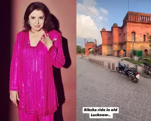 Farah Khan explores the heritage of Awadh in auto rickshaw