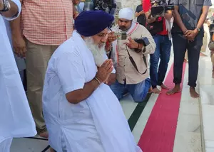 A day after declared sinner, Sukhbir Badal appears before Akal Takht