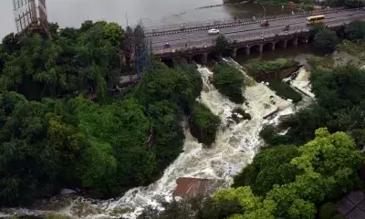 Hyderabad’s Hussain Sagar lake filled to brim, sluice gates opened