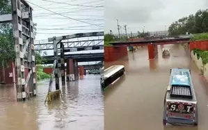 Heavy rain wreaks havoc in Andhra Pradeshs Vijayawada, Guntur Heavy rain wreaks havoc in Andhra Pradeshs Vijayawada, Guntur