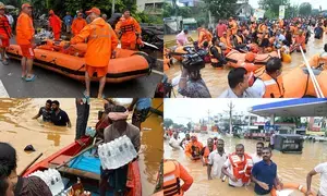 Rescue, relief operation intensified in Andhra Pradeshs flood-hit Vijayawada