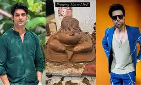 Karan Wahi, Rithvikk Dhanjani sculpt eco-friendly Ganpati ahead of  Ganesh Chaturthi