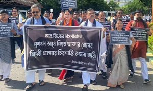 Bengal BJP MLAs stage protest after Speaker refuses to include RG Kar victim in obituary mention